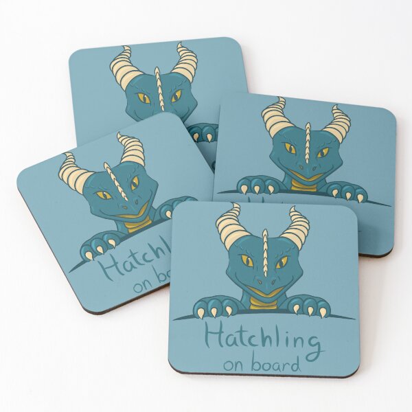 Item preview, Bumper sticker dragon hatchling blue designed and sold by Haleeva.