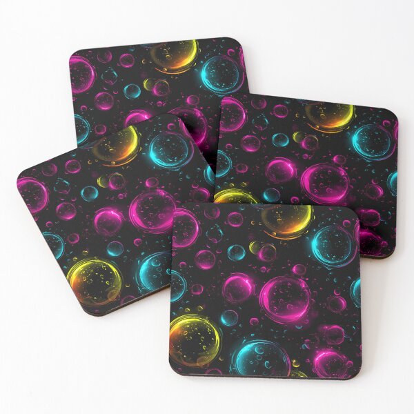 Item preview, Colorful Neon Bubbles - Cosmic Glow Fantasy designed and sold by Skolyak.