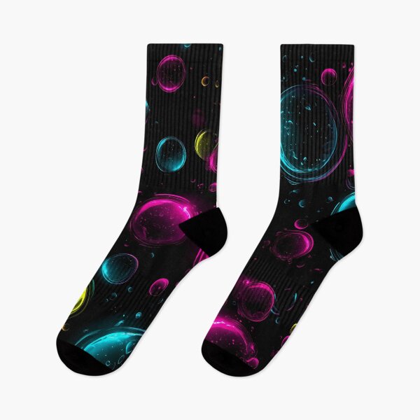 Item preview, Colorful Neon Bubbles - Cosmic Glow Fantasy designed and sold by Skolyak.