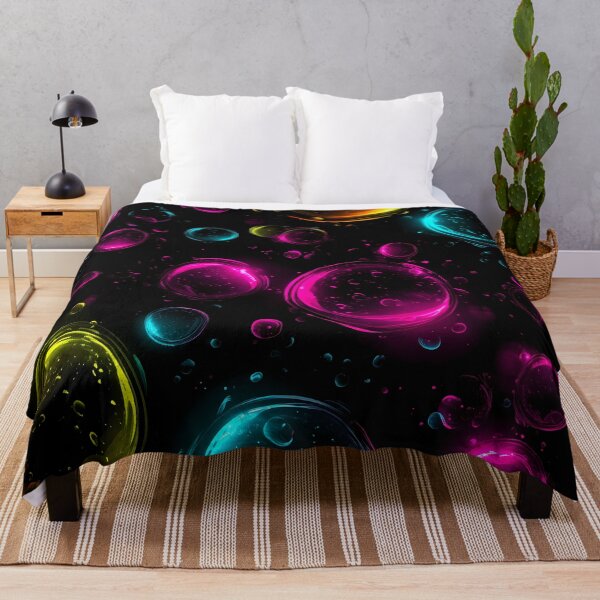 Item preview, Colorful Neon Bubbles - Cosmic Glow Fantasy designed and sold by Skolyak.
