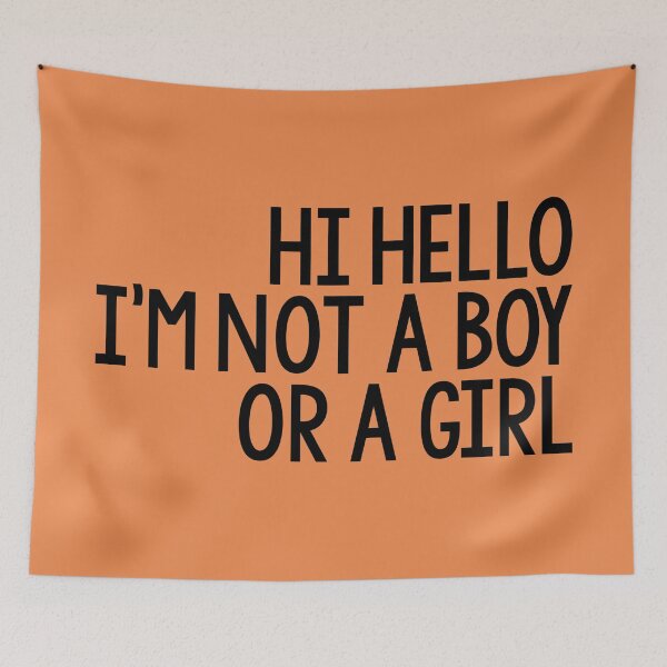 Item preview, Hi Hello, I'm Not a Boy or a Girl designed and sold by Skyler Orion X.