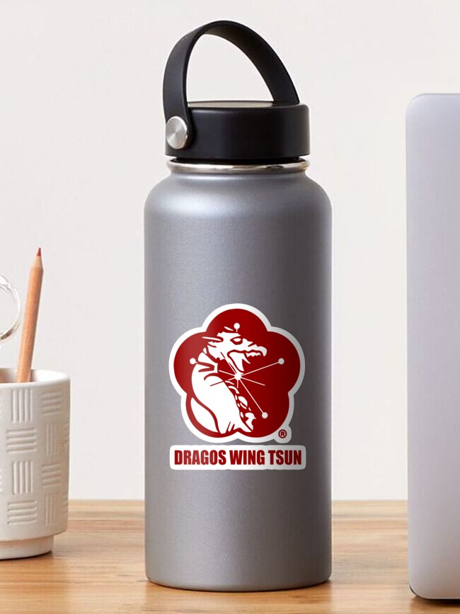 Thumbnail 1 of 3, Sticker, DRAGOS WING TSUN RED LOGO COLLECTION designed and sold by sifumartin.