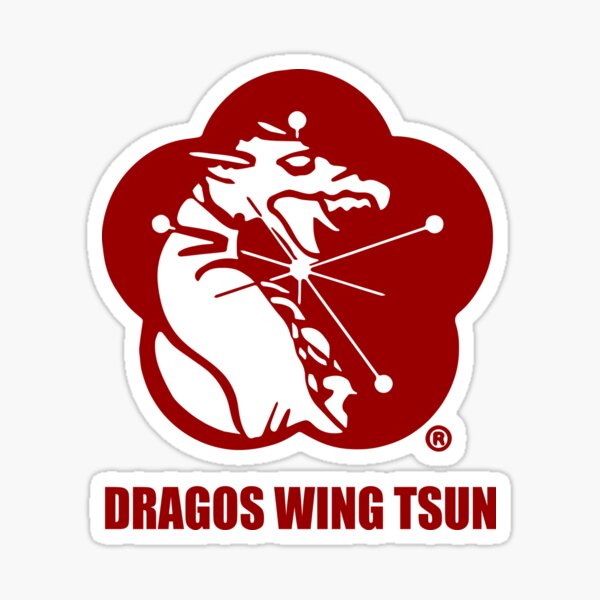 DRAGOS WING TSUN RED LOGO COLLECTION Sticker