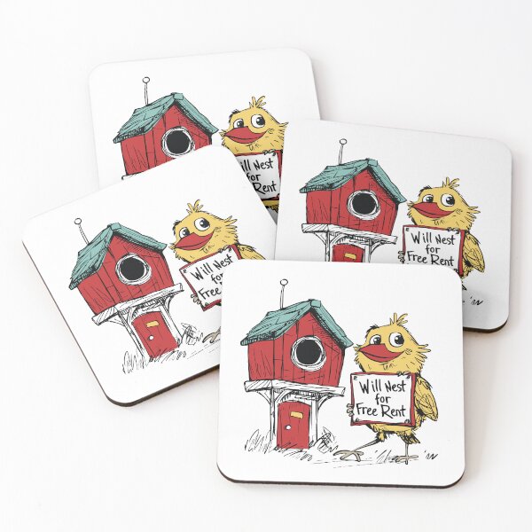 Item preview, Funny Birdhouse Humor Will nest for Free Rent designed and sold by whyitsme.