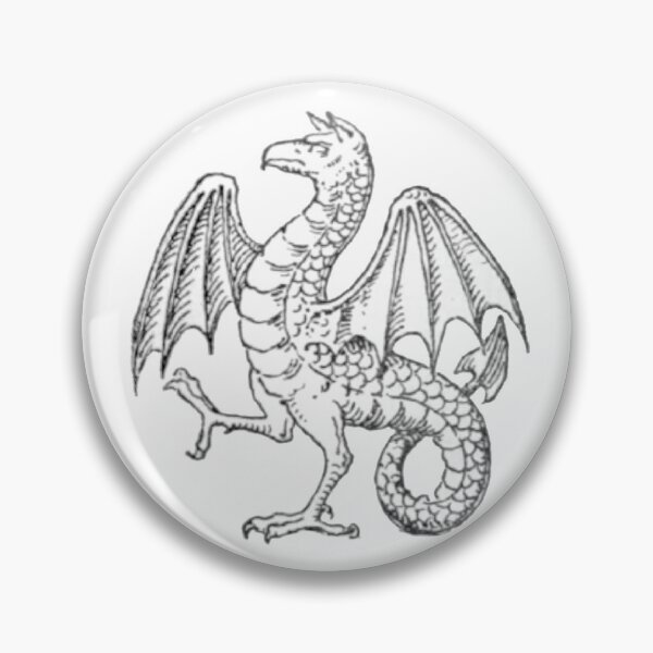 Item preview, Heraldic Dragon, Dragon Illustration, Dragon Coat of Arms designed and sold by HawthorneFlame.