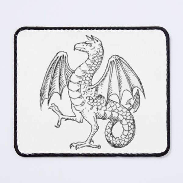 Item preview, Heraldic Dragon, Dragon Illustration, Dragon Coat of Arms designed and sold by HawthorneFlame.