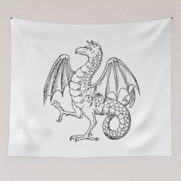 Item preview, Heraldic Dragon, Dragon Illustration, Dragon Coat of Arms designed and sold by HawthorneFlame.