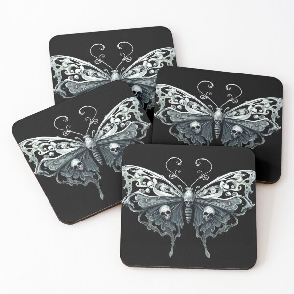 Item preview, Butterfly with Skulls designed and sold by TheDarkVault.