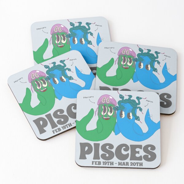 Item preview, Pisces of March vs. Pisces of February - Illustrated Astrology designed and sold by petiteToulon.