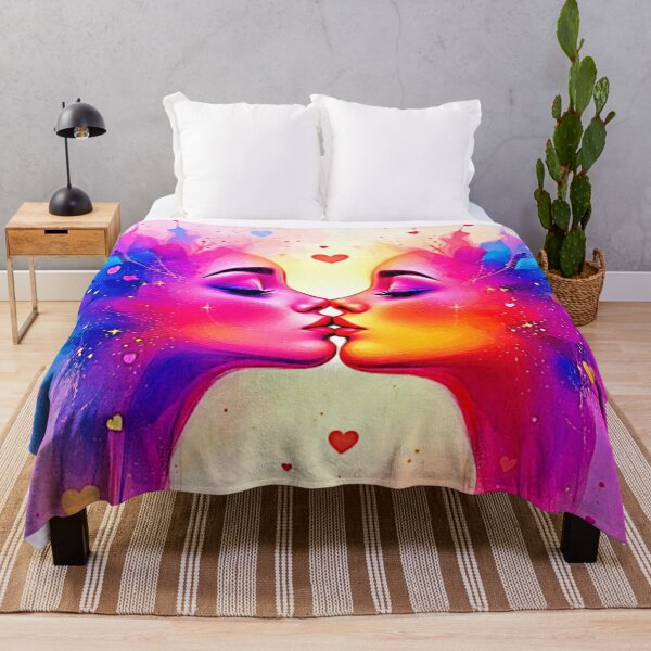 Item preview, Colorful Kiss Abstract Art designed and sold by Health And Fitness Posts e-Store.