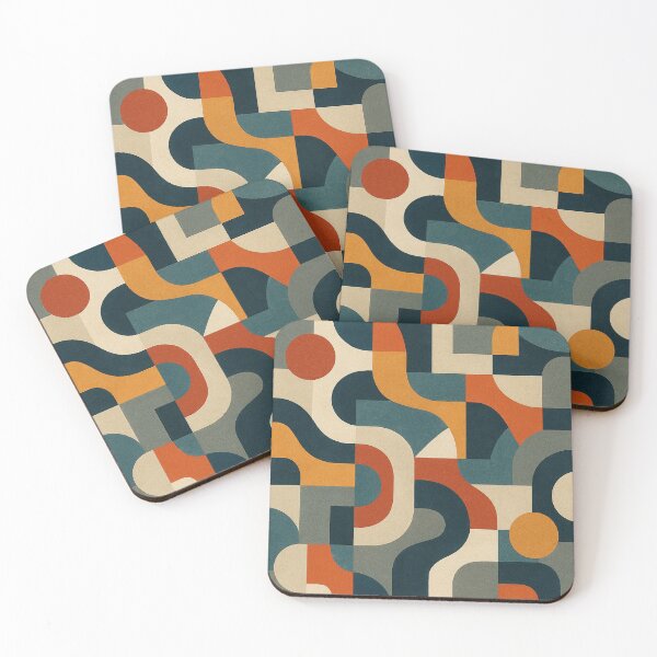 Item preview, Retro Geometric Abstract Pattern Art designed and sold by PMG Shop.