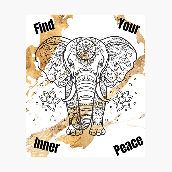 Item preview, Find Your Inner Peace - Spiritual Mandala Design designed and sold by abcMichaela.
