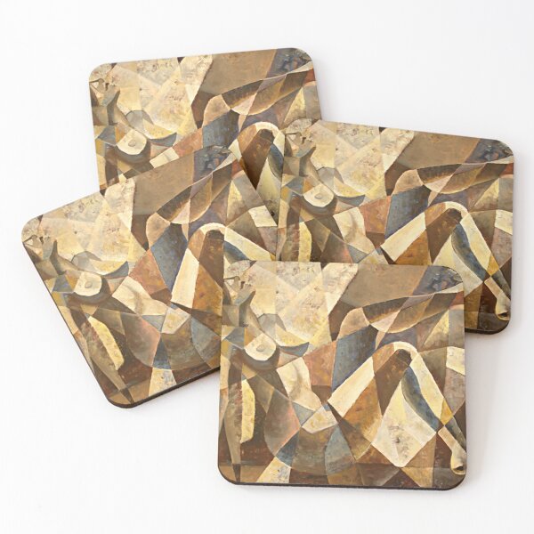 Item preview, The Seductress — Nude Female in Cubist Style by Iuliia Kotenko designed and sold by Kotenko art.