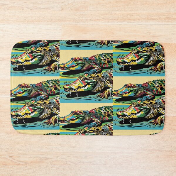 Aperçu de l'œuvre crocodiles de style pop art créée et vendue par Dogandesighn.
