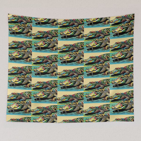 Aperçu de l'œuvre crocodiles de style pop art créée et vendue par Dogandesighn.