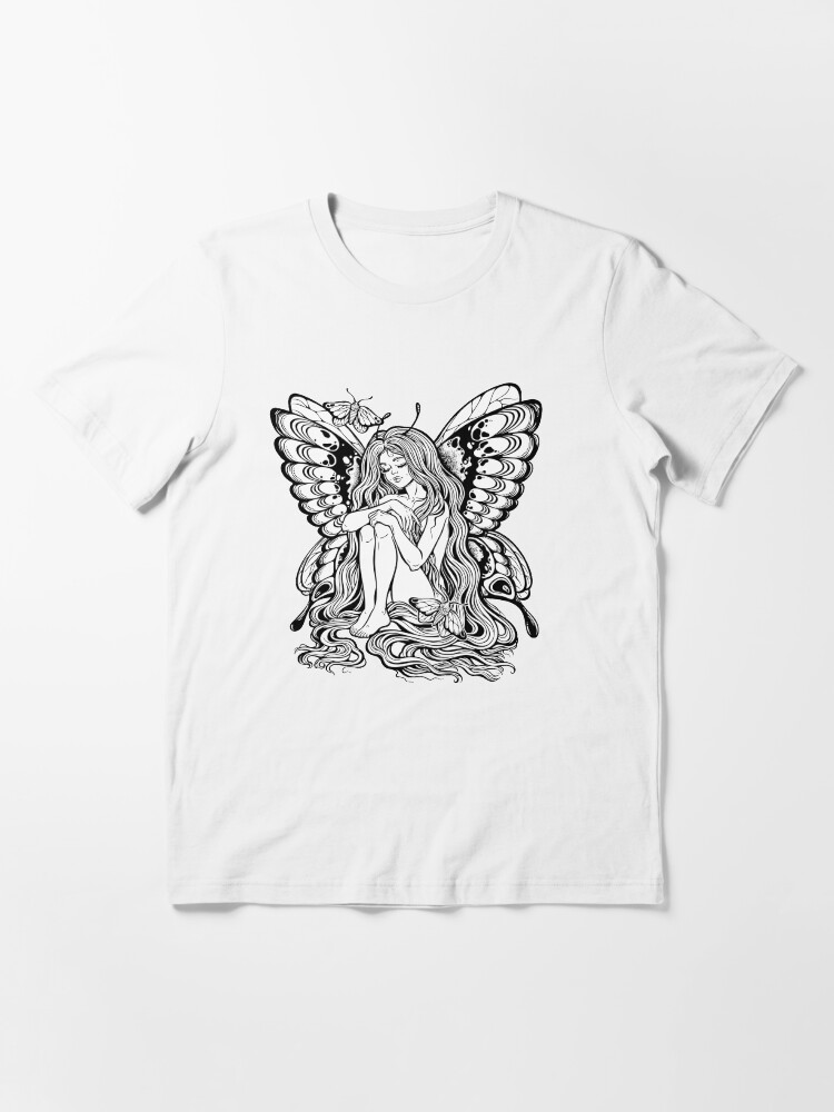nude butterfly shirt