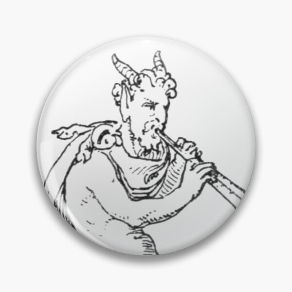 Item preview, Satyr with Flute Illustration, Faun Illustration  designed and sold by HawthorneFlame.