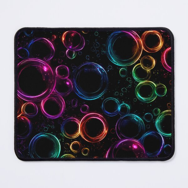 Item preview, Rainbow Neon Bubbles - Cosmic Glow Pattern designed and sold by Skolyak.