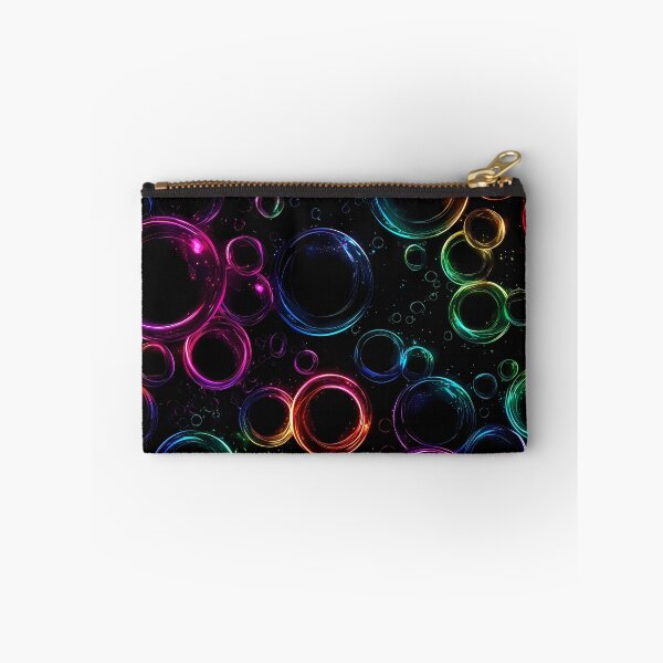 Item preview, Rainbow Neon Bubbles - Cosmic Glow Pattern designed and sold by Skolyak.