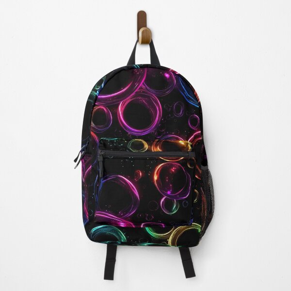 Item preview, Rainbow Neon Bubbles - Cosmic Glow Pattern designed and sold by Skolyak.