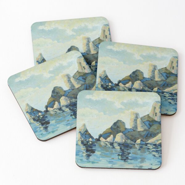 Item preview, Mountains and Black Sea — Impressionist Seascape by Iuliia Kotenko designed and sold by Kotenko art.