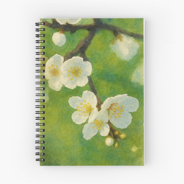Item preview, White Spring Blossoms - Watercolor Fine Art designed and sold by Pacika.