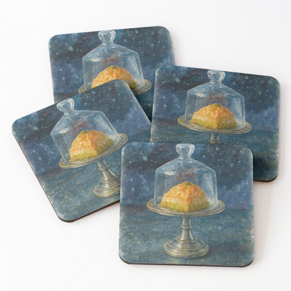 Item preview, Galactic Baklava – Watercolor Dessert Art designed and sold by Pacika.
