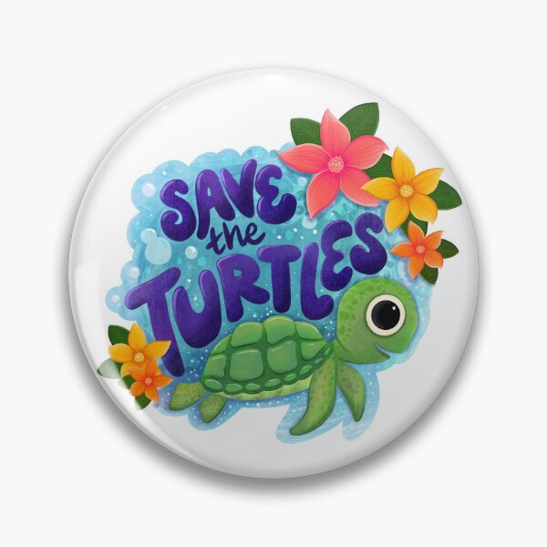 Artikelvorschau, Rettet die Schildkröten, Baby-Meeresschildkröte entworfen und verkauft von Anna Fox.