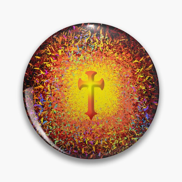 Item preview, Choose Christ & Faith over/during Chaos  - Christian Bible verse inspired Cross over chaos scribbling Art designed and sold by ZechJohnRB.