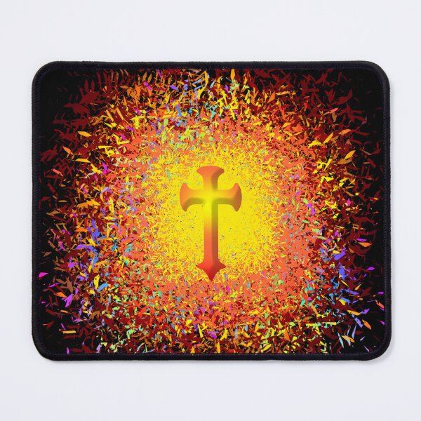 Item preview, Choose Christ & Faith over/during Chaos - Christian Bible verse inspired Cross over chaos scribbling Art designed and sold by ZechJohnRB.