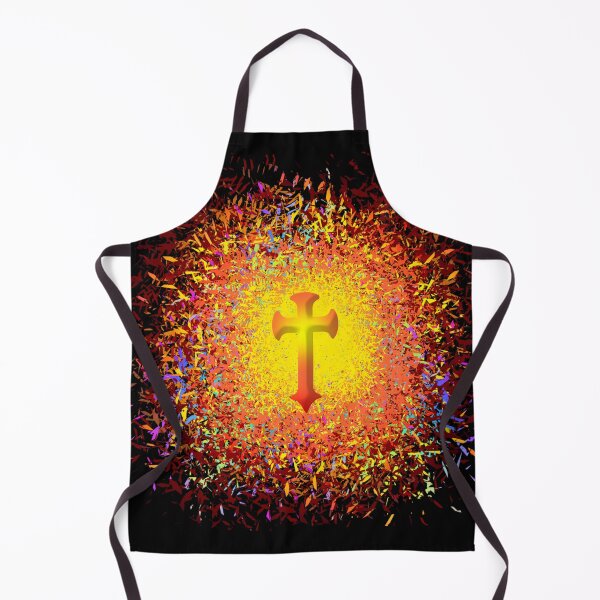 Item preview, Choose Christ & Faith over/during Chaos - Christian Bible verse inspired Cross over chaos scribbling Art designed and sold by ZechJohnRB.