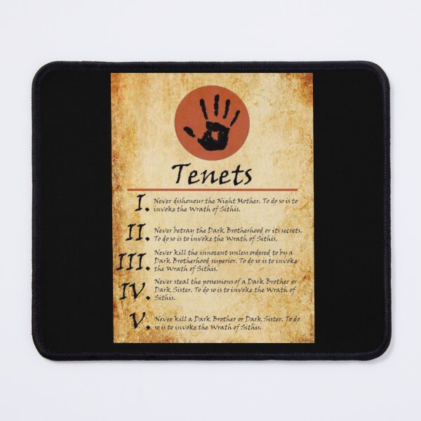 Item preview, Dark Brotherhood Tenets designed and sold by SketchQuest.