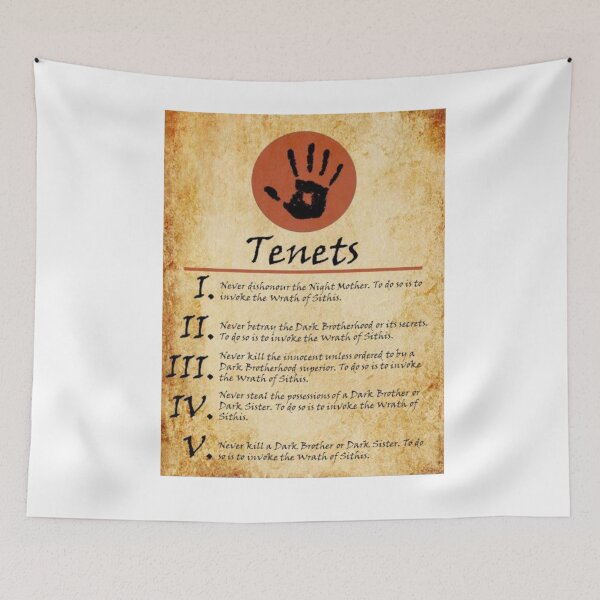 Item preview, Dark Brotherhood Tenets designed and sold by SketchQuest.