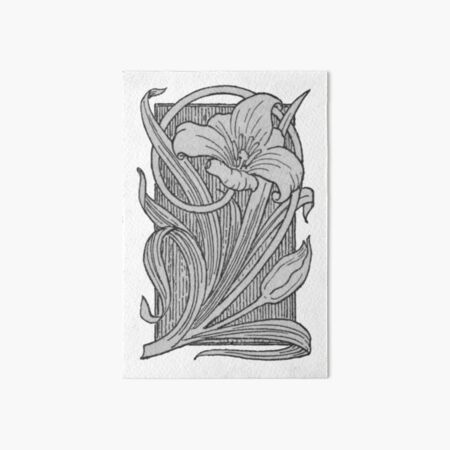 Item preview, Art Deco Lily Illustration, Art Deco Flower, Art Deco Art  designed and sold by HawthorneFlame.