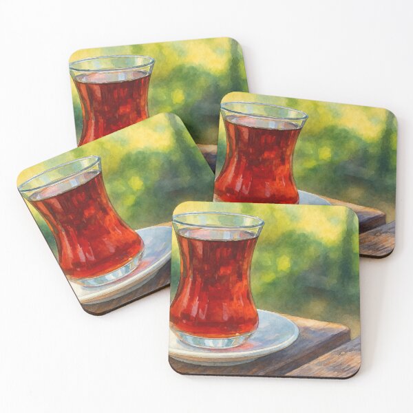 Item preview, Traditional Turkish Tea in Watercolor Style designed and sold by Pacika.