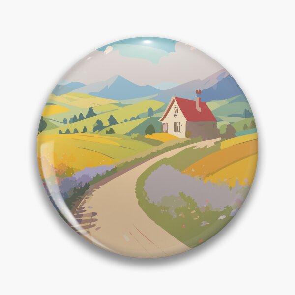 Item preview, Countryside Road – Wildflowers and Sunny Vibes designed and sold by ZeoraStudio.