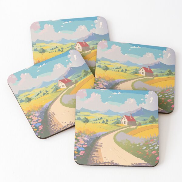 Item preview, Countryside Road – Wildflowers and Sunny Vibes designed and sold by ZeoraStudio.