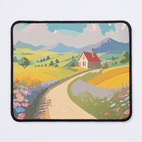 Item preview, Countryside Road – Wildflowers and Sunny Vibes designed and sold by ZeoraStudio.