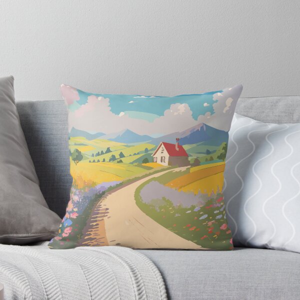 Item preview, Countryside Road – Wildflowers and Sunny Vibes designed and sold by ZeoraStudio.