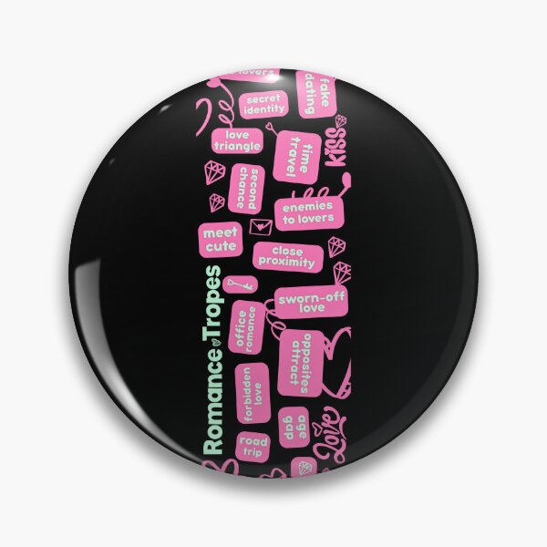 Item preview, Romance Tropes Cutecore Hot Pink Bookmark designed and sold by Renata Illustrata.