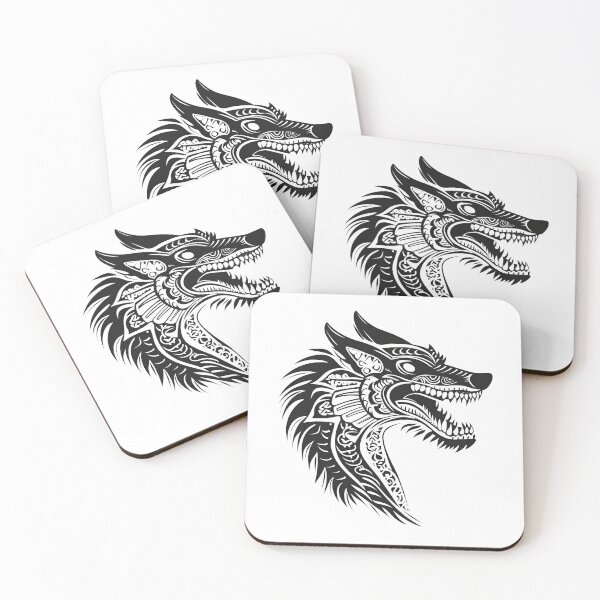 Item preview, Ancient wolf dragon portait designed and sold by photosmatic.
