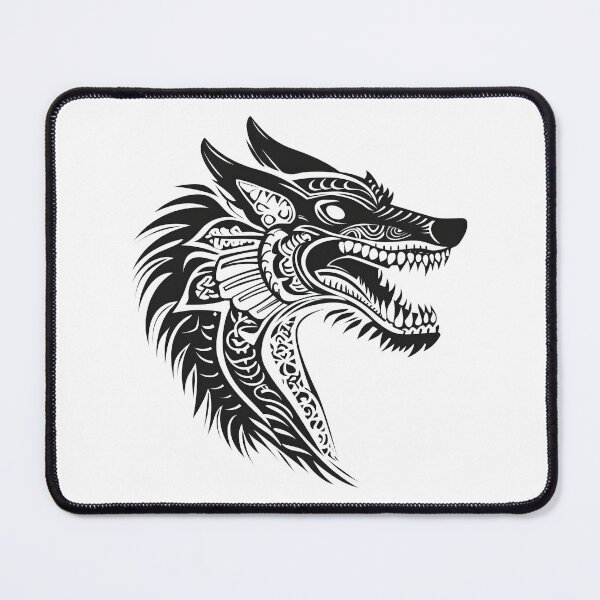 Item preview, Ancient wolf dragon portait designed and sold by photosmatic.