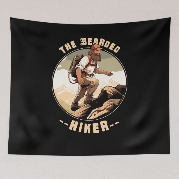 Item preview, The Bearded Hiker - for Bearded Explorers and Walkers designed and sold by LegsMiserable.