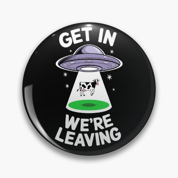 Item preview, Get In We're Leaving UfO Beaming Up A Cow designed and sold by Traveldrawings.