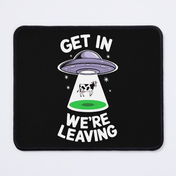Item preview, Get In We're Leaving UfO Beaming Up A Cow designed and sold by Traveldrawings.