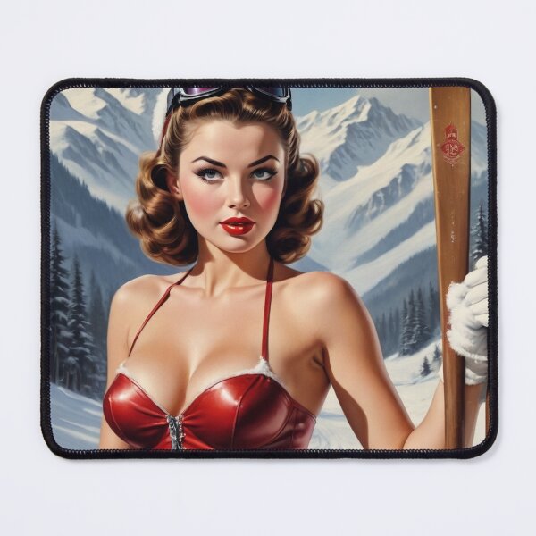 Item preview, Retro Ski Pin Up designed and sold by MissSaylor.