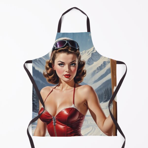 Item preview, Retro Ski Pin Up designed and sold by MissSaylor.