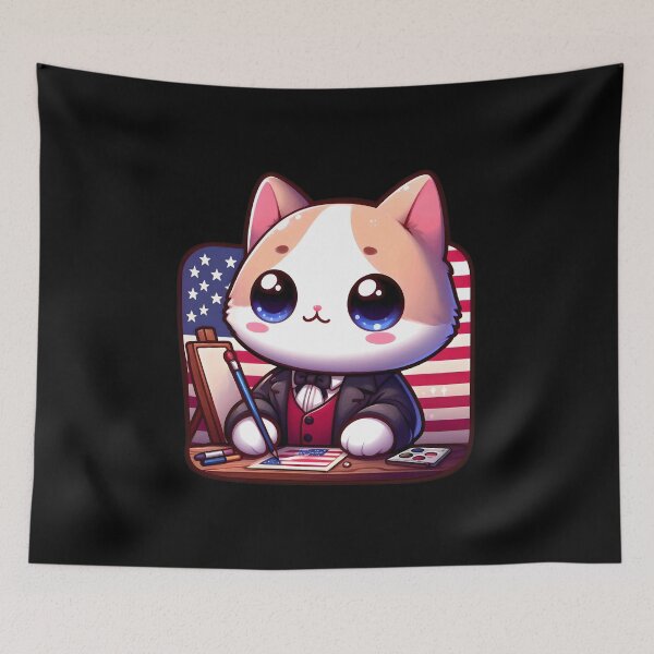 Item preview, Kawaii Cat Statescat Signer designed and sold by JohnnyVillas.