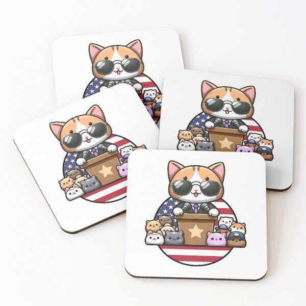 Item preview, Kawaii Pawsidential Address Cat designed and sold by JohnnyVillas.