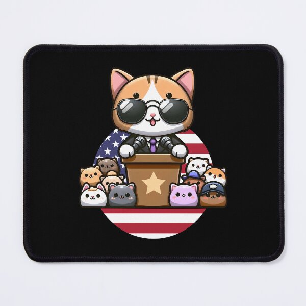 Item preview, Kawaii Pawsidential Address Cat designed and sold by JohnnyVillas.